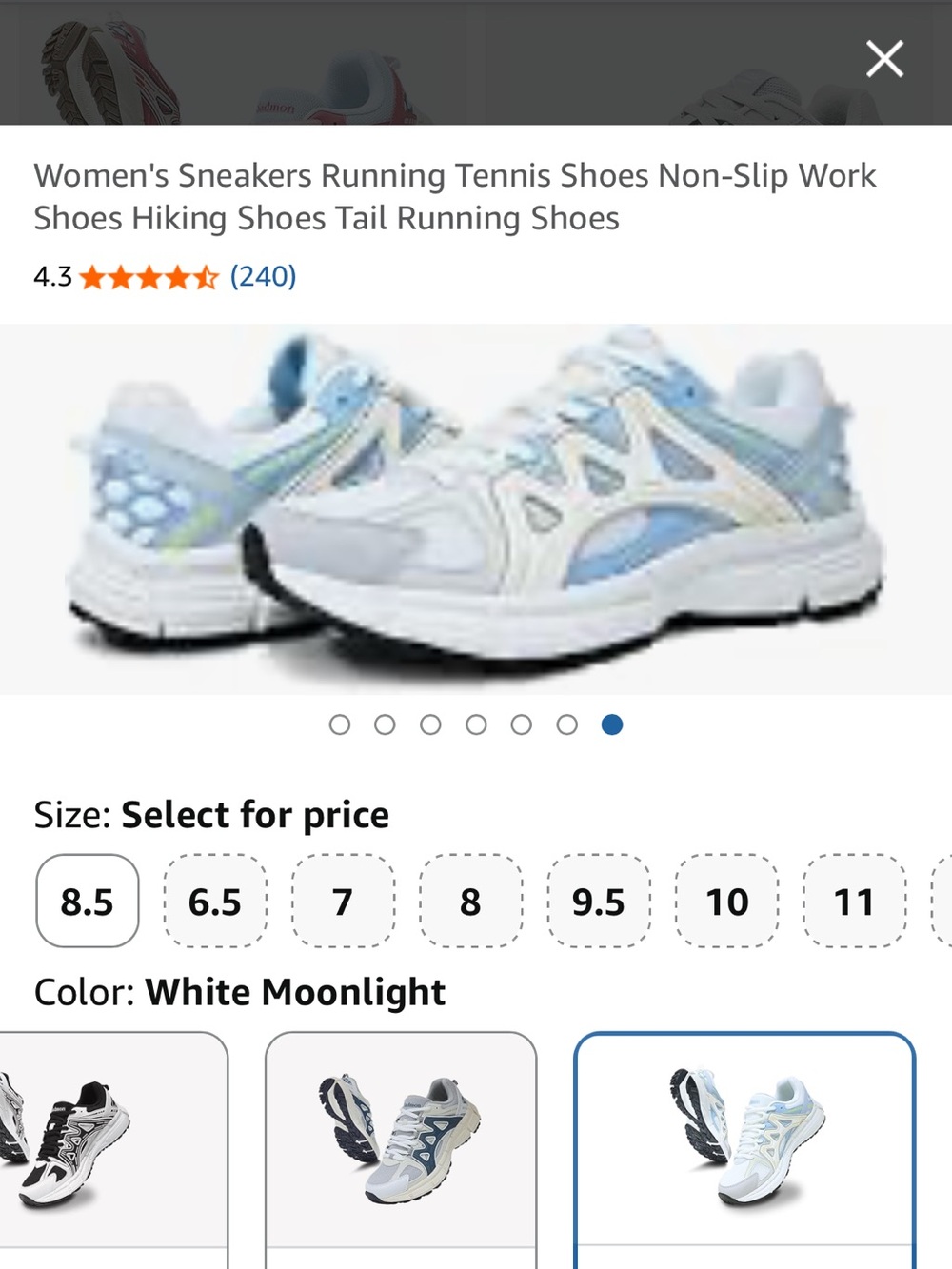 Women's White Moonlight Running Sneakers - Lightweight Comfort